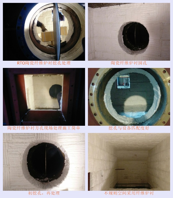 RTO保溫采用陶瓷纖維爐襯施工方便-火龍耐材提供