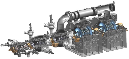 1000MW汽輪機(jī)模型圖